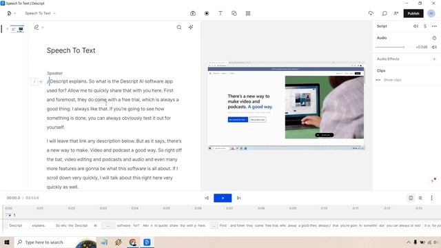 Descript Speech To Text Tutorial (Descript Speech To Text App) смотреть онлайн