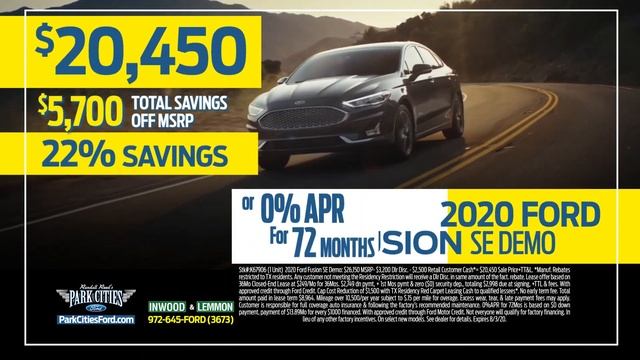 New 2020 Ford Fusion SE Demo Blowout! | Save $5,700 OFF! That's 22%! | Ford Dealer in Dallas, TX смотреть онлайн