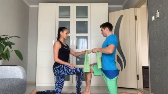 Силовая тренировка для двоих с Айнуром Ахметнабиевым Планета Фитнес  сеть клубов в Казани