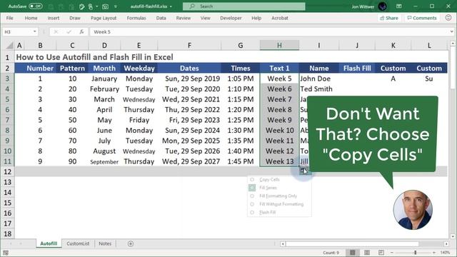 How to Use AutoFill in Excel смотреть онлайн