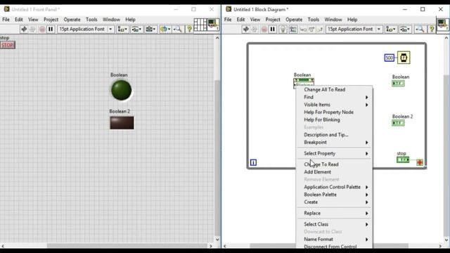 How to blink controls and indicators - LabVIEW смотреть онлайн