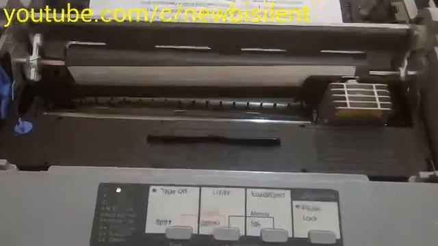 How to print the current settings EPSON LQ-310 or LX-310 смотреть онлайн