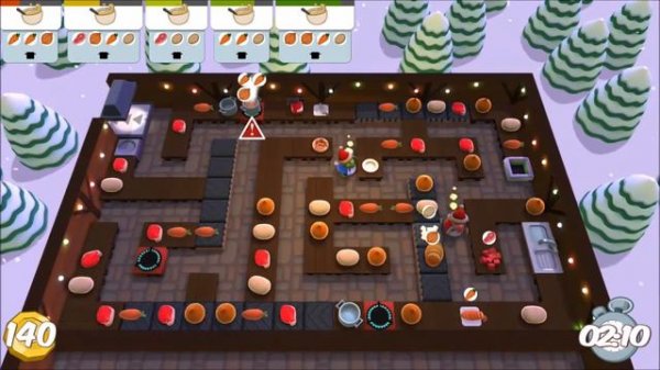 Overcooked The Festive Seasoning, 1-3, 3 Stars, 2 Player