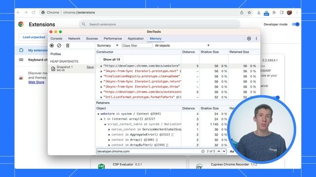 Debugging Chrome extensions - DevTools Tips смотреть онлайн