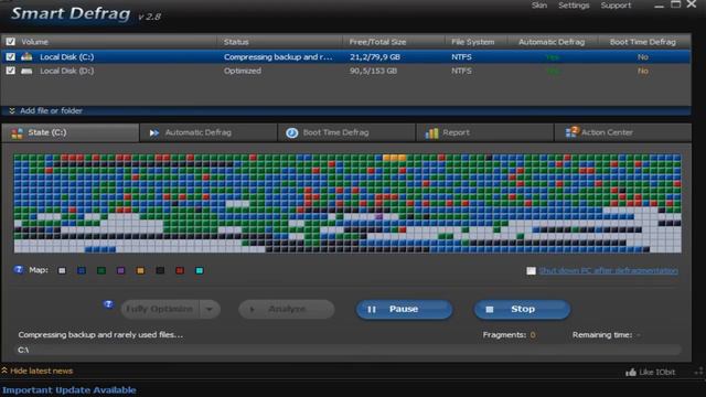 Smart Defrag 3 Лучший бесплатный дефрагментатор смотреть онлайн