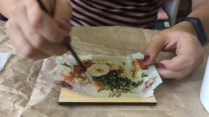 Часть ДВА - салфетки для декупажа клеим // декупажная бумага