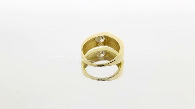 Кольцо из лимонного золота Александра с Swarovski кл3348-62сл смотреть онлайн