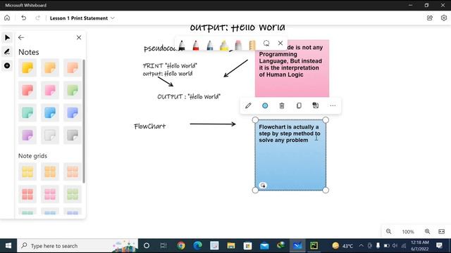 Print Statement in Python, Pseudocode and FlowChart - Lesson 1 смотреть онлайн
