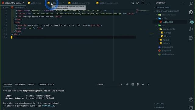 Create a Responsive Grid with the Tableau JS API смотреть онлайн