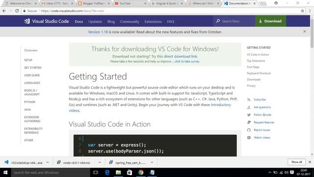 How to download and install Visual Studio Code IDE for Angular смотреть онлайн