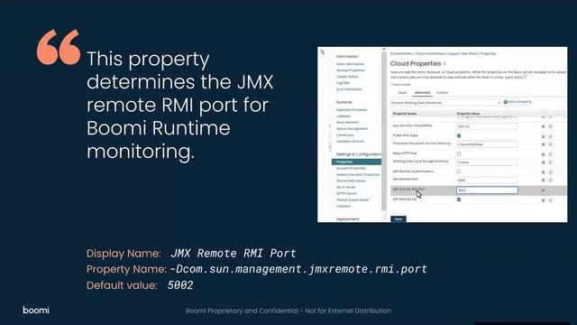 Properties Panel: Advanced Tab - JMX Remote RMI Port смотреть онлайн