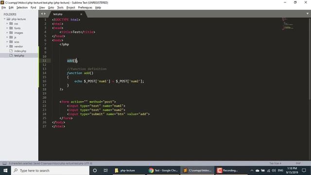 How to write functions in PHP-Part (8/36) смотреть онлайн