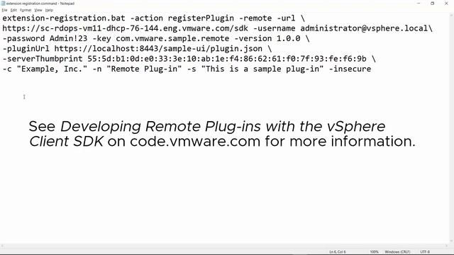 Getting Started with Remote Plug-Ins in the vSphere Client (vSphere 7.0) смотреть онлайн