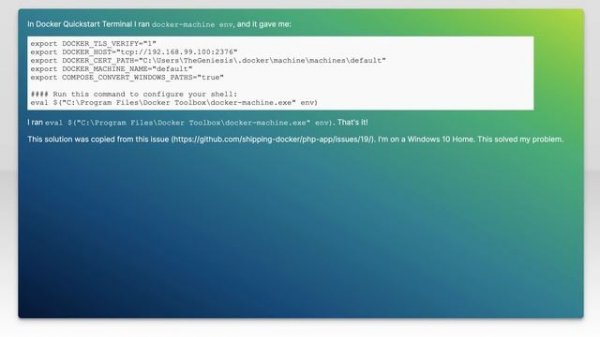 Docker Compose Up gives "The system cannot find the file specified." error