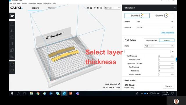 3D Printing Workshop - File preparation on Cura for 3D Printing on Ultimaker 3 смотреть онлайн