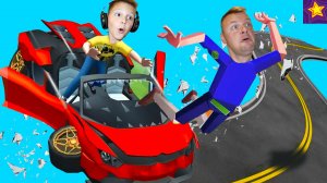 МАШИНКИ РАЗВАЛИЛИСЬ на Дороге!!! СКОЛЬКО Сможем ПРОЕХАТЬ по Встречке от Игорюшины Игруши