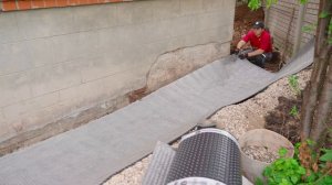 Как работает профилированная мембрана PLANTER в отмостке