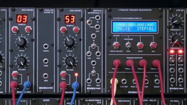 EMW - TRIGGER SEQUENCER Eurorack Module - Demo 1 смотреть онлайн