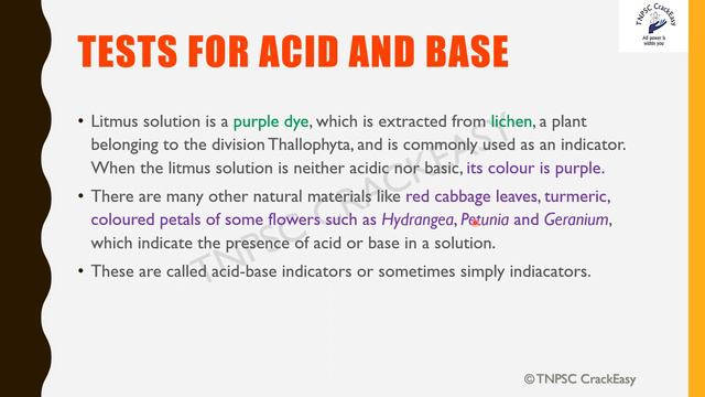 Acids, Bases & Salts/TNPSC General Science/Class-4 смотреть онлайн