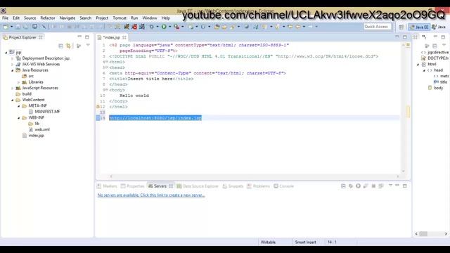 JavaServer pages: Введение в jsp, урок 1! смотреть онлайн