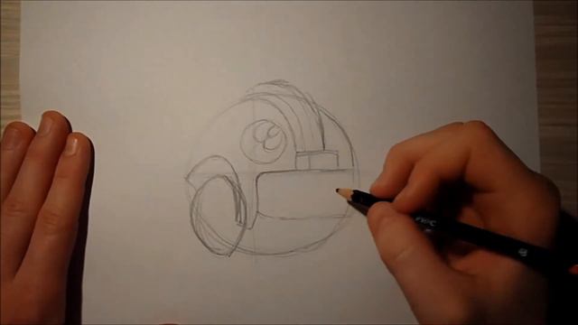 How to draw Blue Rebel from Angry Birds Star Wars - Drawing tutorial смотреть онлайн