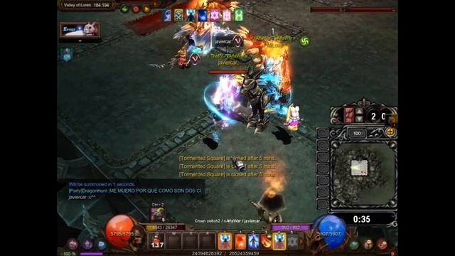 [Mu Online] Castle Siegue Invisibility skill! смотреть онлайн