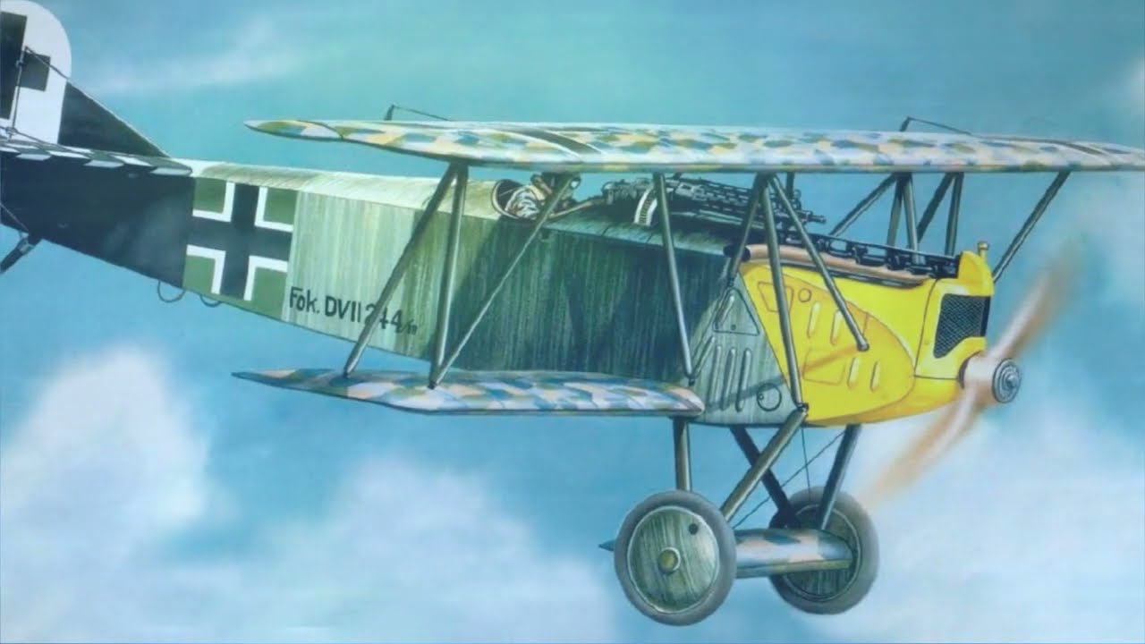 Самолет Fokker D.VII - лучший истребитель Первой мировой войны 1914-1918 гг.