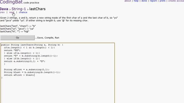 CodingBat.com Java Puzzles 12 смотреть онлайн