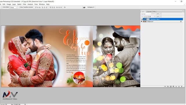 how to color correction in final photo album in Photoshop смотреть онлайн