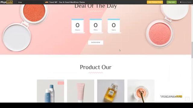 Cosmetic and Beauty Shop WordPress WooCommerce Theme minimal cosmetic Easy Create Website смотреть онлайн