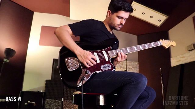 Squier Bass VI Vs Squier Baritone Jazzmaster - Baritone Metal Battle