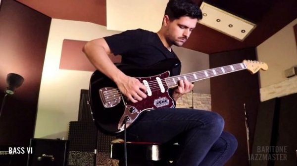Squier Bass VI vs Squier Baritone Jazzmaster - Baritone Metal Battle