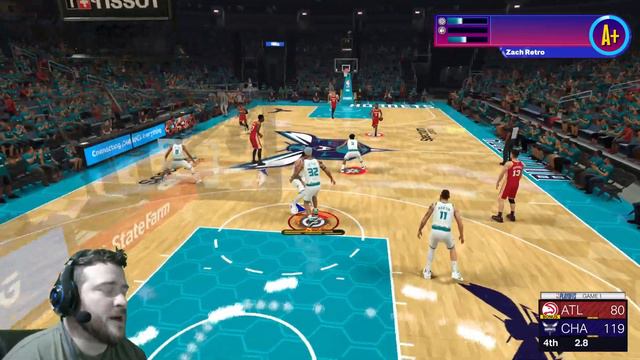 2k24 Part 33 - Road from 60 overall to 99 overall with no VC purchases - NBA 2k24 смотреть онлайн