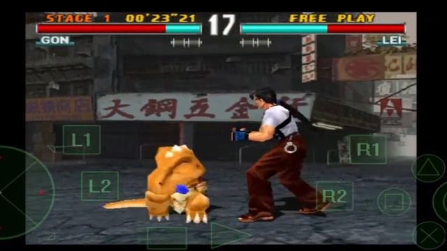 Tekken 3// game video// GON fight // GON vs LEI // смотреть онлайн