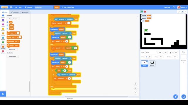 Scratch 3.0 Tutorial: Platformer Physics! (made simple) смотреть онлайн