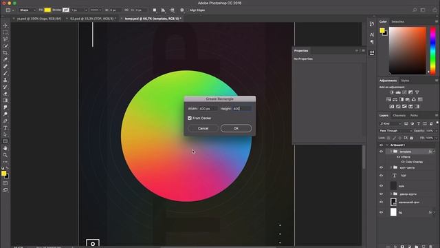 Уроки Adobe Photoshop CC | Делаем абстрактный постер смотреть онлайн