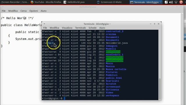 Compilare programma Java da linea di comando su Linux смотреть онлайн