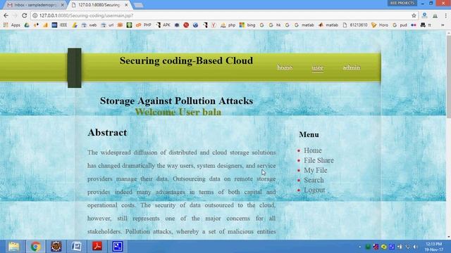 Securing Coding Based Cloud Storage Against Pollution Attacks in Java смотреть онлайн