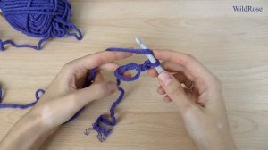 Скользящая петля ♥ Вязание крючком ♥ Уроки для начинающих ♥ Wild Rose ♥