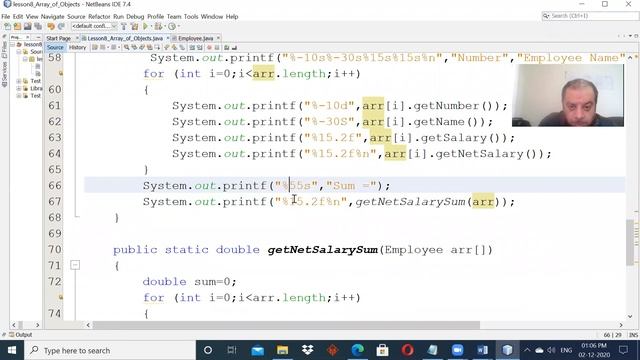 OOD -Sec2- Lecture 12 - Array of objects- Continue смотреть онлайн