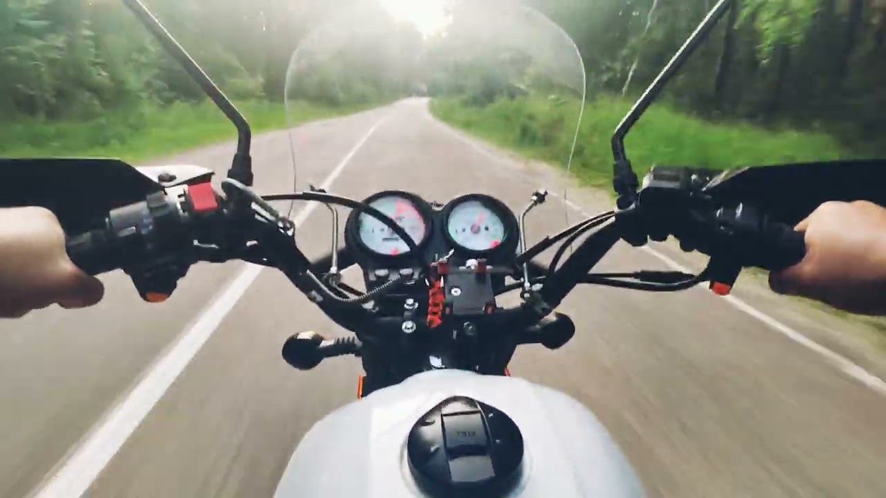 Мопед Кольт (Colt) лесная дорога, отрывок ASMR , POV