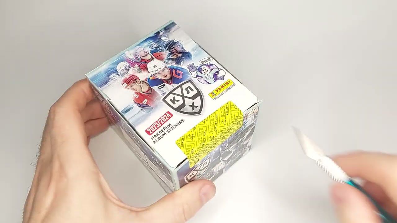 Бокс с наклейками Panini КХЛ сезон 2023 2024 смотреть онлайн