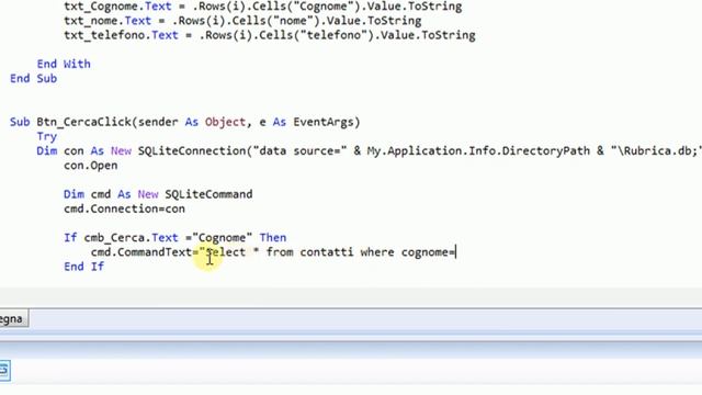 12 SQLITE RICERCA RECORD su DATAGRIDVIEW Parte Nona смотреть онлайн