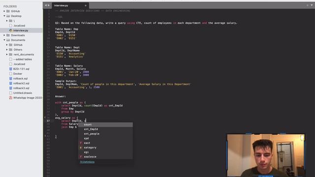SQL CODILITY MULAKAT SORUSU COZMECE смотреть онлайн