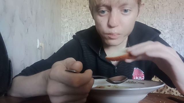 мукбанг/ на обед суп грибной