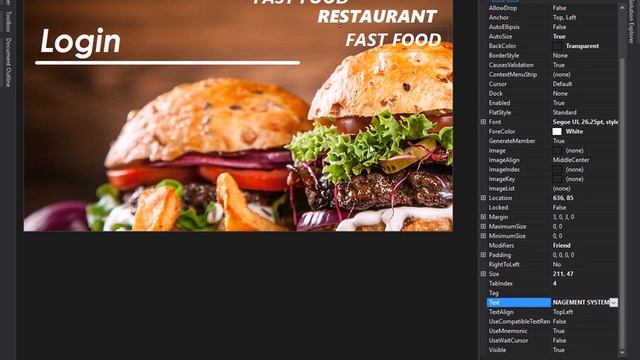 Fast Food Restaurant Management System in Vb | Final year project | Flat design смотреть онлайн