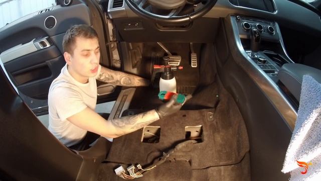 Детейлинг химчистка/ Химчистка пола Range Rover Sport смотреть онлайн