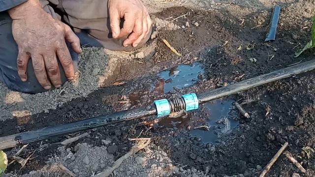 Як поремонтувати прорив капельної лєнти. смотреть онлайн