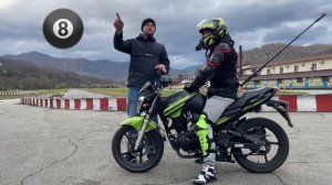 Серия 2. Первое падение. Контрруление. Как сдать экзамен на А категорию? Джимхана на минималках.