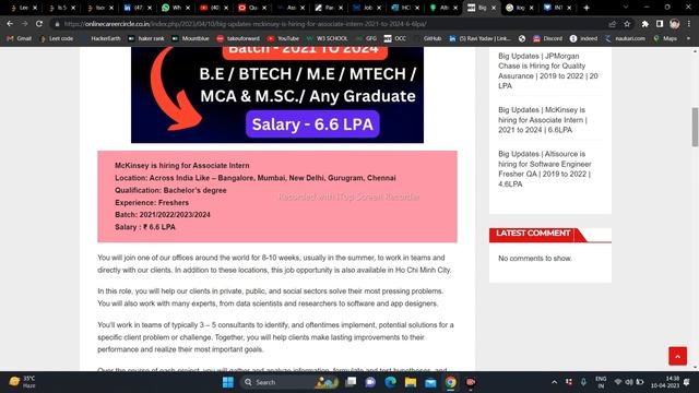 Big Hiring Updates 2023 | Off campus drive for 2019 to 2024 Batch | 9 to 20 LPA #hiring #jobs смотреть онлайн